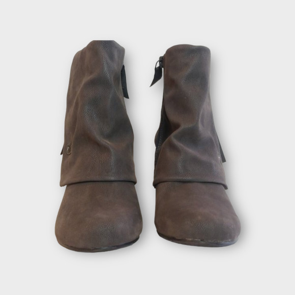 ❌SOLD❌Blowfish Malibu | Babbi Gray Ankle Boot Cuff Wedge | 8.5 - Picture 5 of 8